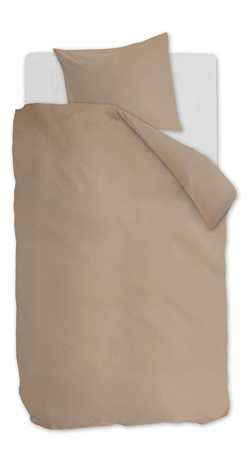 Ambiante dekbedovertrek Cotton Uni - 140x200/220 cm - khaki - vtwonen shop