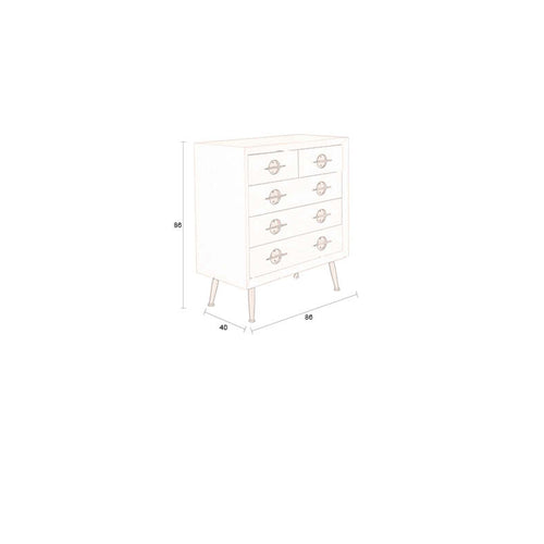 Dutchbone Edson Kast - Beige - vtwonen shop