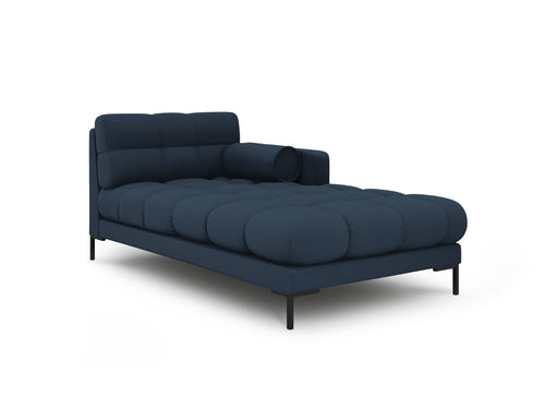 Cosmopolitan Design rechter chaise longue Bali structurele stof, blauw - 185x102x75cm