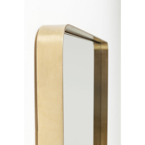 Kare Design Spiegel Curve rechthoekig 120x80cm messing