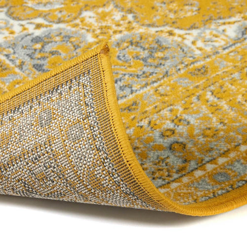 Interieur05 Vintage vloerkleed Keshan Geel