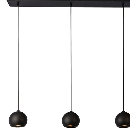 Searchlight hanglamp Eindhoven - 5 lichts - 160  x 200   cm - zwart