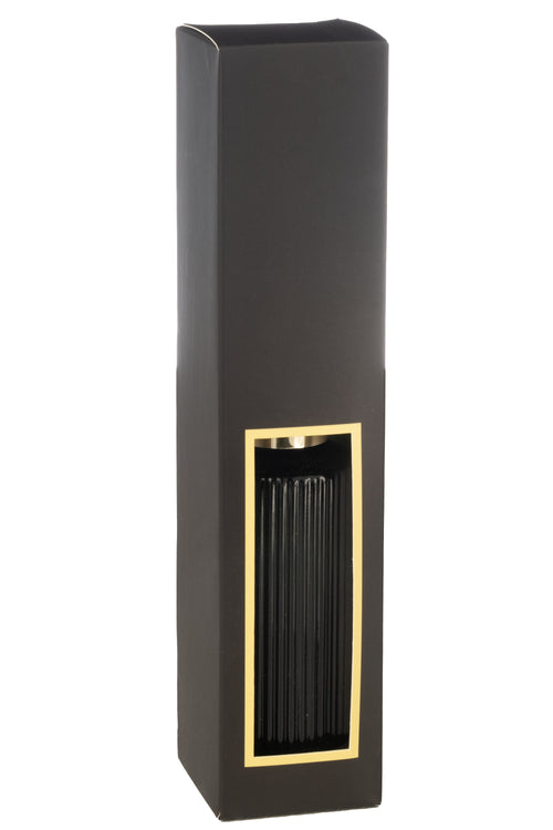 J-Line geurolie + stokjes Cedar Breeze - glas - donkergroen - small - vtwonen shop