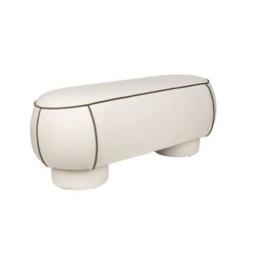Housecraft Living Marina Bankje 121 cm Wit