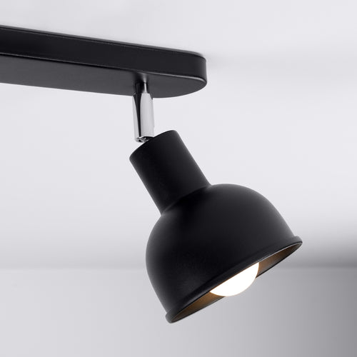 Sollux Lighting Plafondlamp ELBA 2 zwart - 47x24x18,5cm