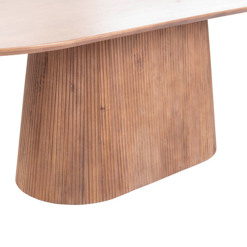 Giga Meubel Eettafel Salvador - Naturel Hout - 200x110x76cm