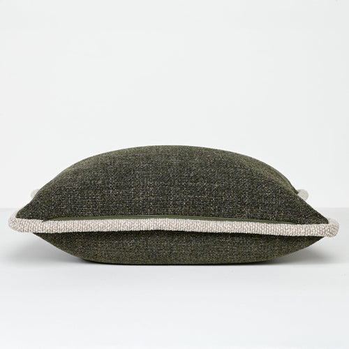 Darcy & Duke sierkussen Woven Moss - Mosgroen - 40x60cm