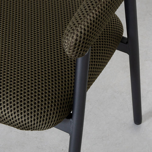 LABEL51 Eetkamerstoel Amaze - Donkergroen - Zithoogte 50cm - Set van 2