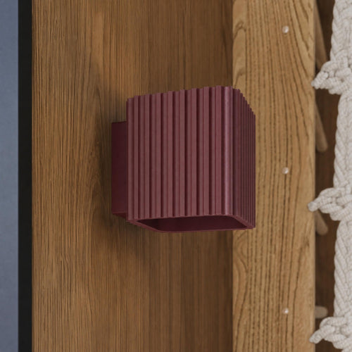 Sollux Lighting Plafondlamp RIFF 2 bordeaux GU10 - 20,5x10x12cm