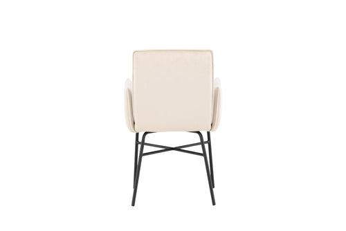 Rebellenclub Eetkamerstoel Sesto - Beige Velours