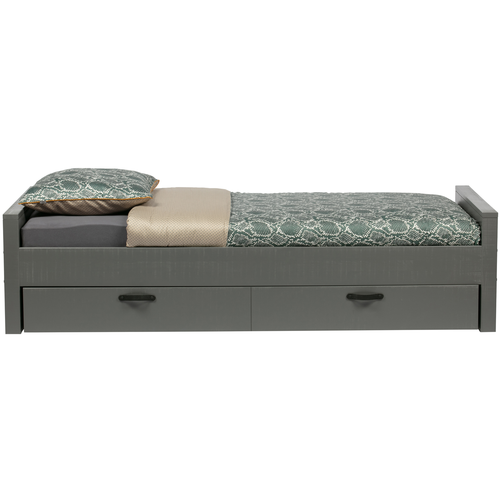 WOOOD bed excl. lade Morris - Grenen - Leem - 214x53x95 - vtwonen shop