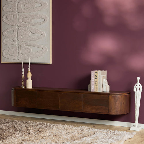 Starfurn Tv-meubel Excellent - Bruin Hout - 200x35x30cm