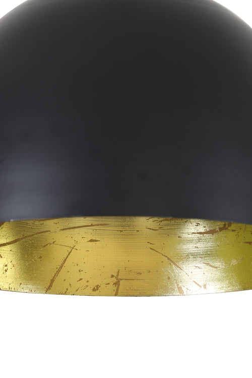 Light & Living hanglamp  - zwart - 30x30x26 cm