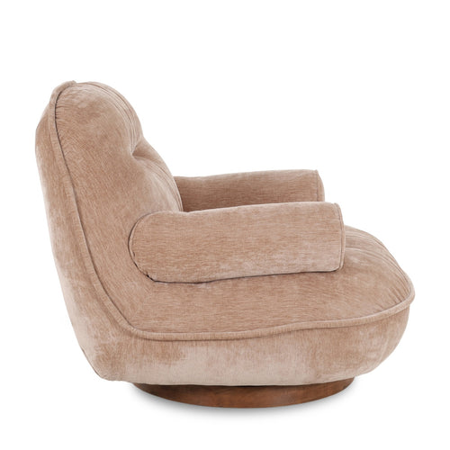 DÉJA Living Draaifauteuil Melbu - Beige Stof - 93x102x85cm