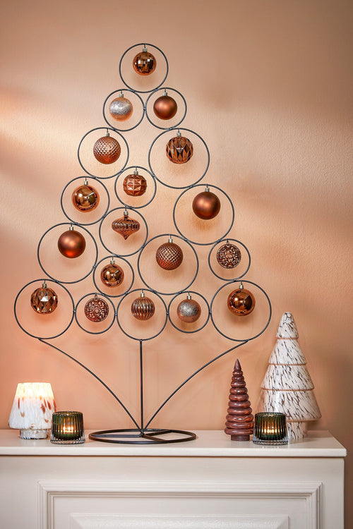 Mica Decorations Kerstballen Set - 60 Stuks - Ø7 cm - Onbreekbaar - Bruin - vtwonen shop