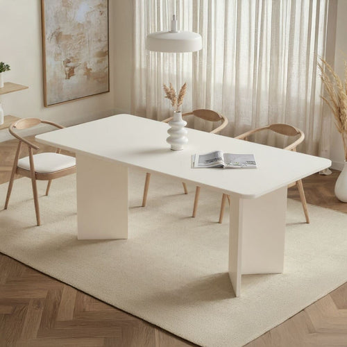 Calicosy - Eettafel LORAN - Licht hout 180x35x46 cm
