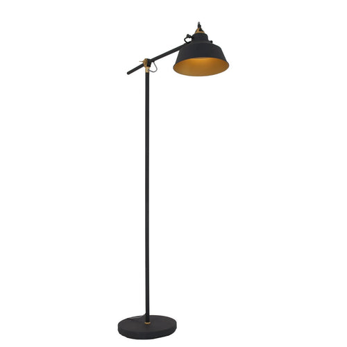 Mexlite vloerlamp nove - 1 lichts - 65x 172 cm - zwart - vtwonen shop