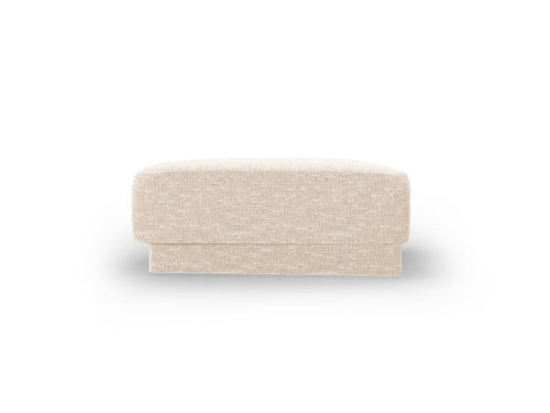 Micadoni - Poef "Miley" chenille, lichtbeige - 79x88x40cm
