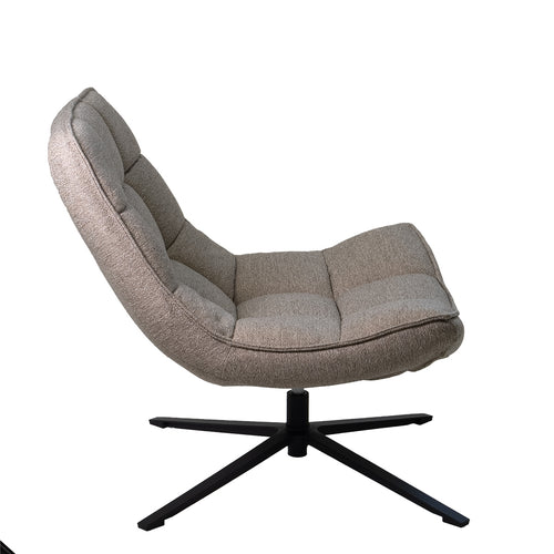 Giga Meubel Fauteuil Mattis - Stof/Metaal - Taupe - vtwonen shop