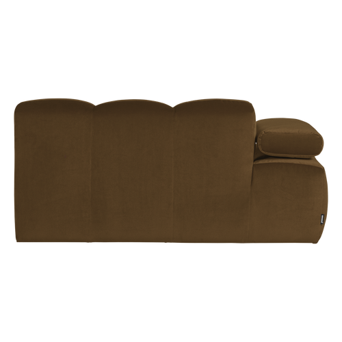 WOOOD 1,5-zits bank arm links Mojo - Velvet - Honinggeel - 74x164x97