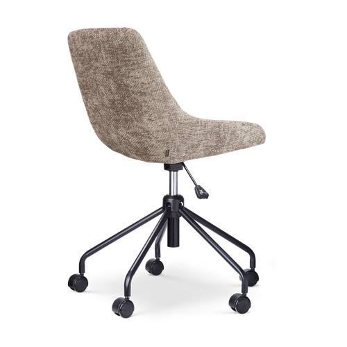Nolon Nout-Isa Bureaustoel Bruin - Stof - Zwart Onderstel