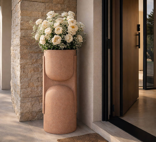 Mauro Ferretti buitenvaas - 38x36x91 cm - roze