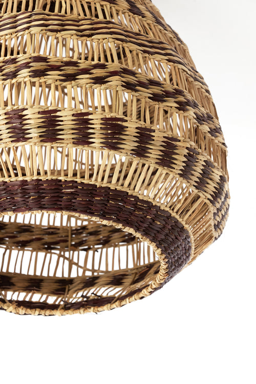 Light & Living hanglamp SOLUNA - bruin - Ø56x55cm