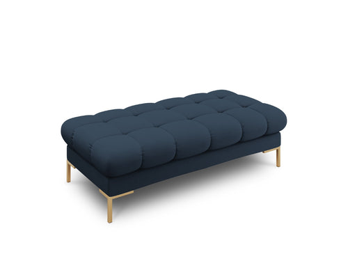 Cosmopolitan Design Bank Bali 2-zits, structurele stof, blauw - 62x133x40cm