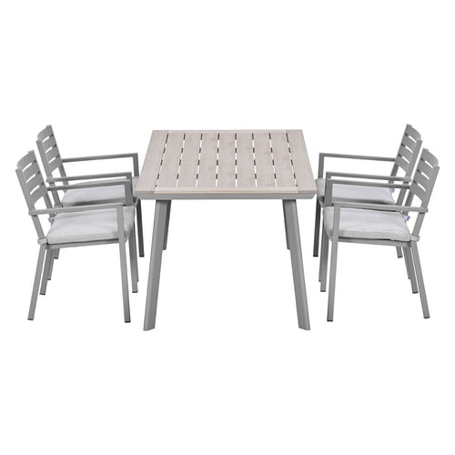 Garden Impressions Tuinset Amarillo 5-delig - Penedo tuintafel 160x90 taupe
