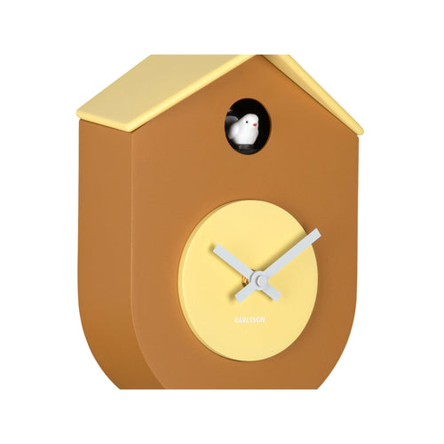 Karlsson wandklok Grato Cuckoo - geel - 9.2x17.5x33.2cm - vtwonen shop
