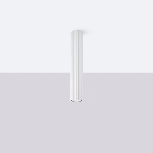 Sollux Lighting Plafondlamp KARBON 40 wit - 6,5x6,5x40cm