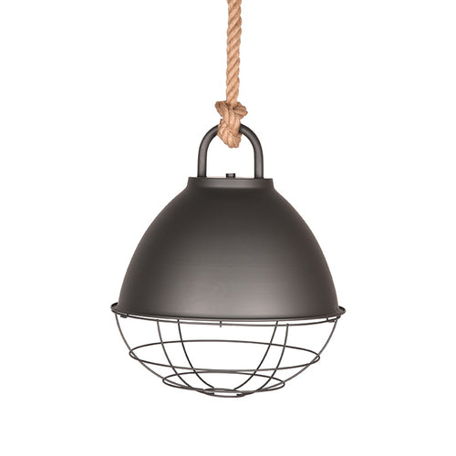 LABEL51 Hanglamp Korf - Burned Steel Metaal - 38x38x45cm - vtwonen shop