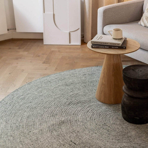 Interieur05 Rond wollen vloerkleed Gapo groen - 220 x 220 cm - vtwonen shop