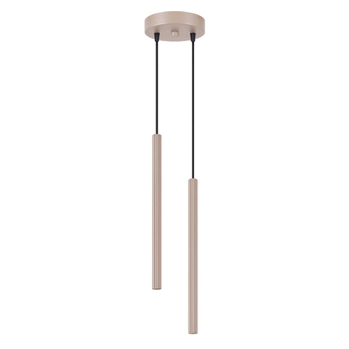 Sollux Lighting Hanglamp ARCHE 2P taupe - 15x15x118cm