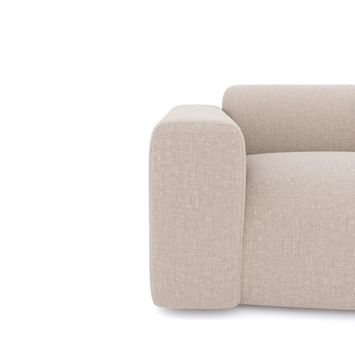 Sia Home - Fauteuils MYRA - Geweven stof - Beige - 130cm - vtwonen shop