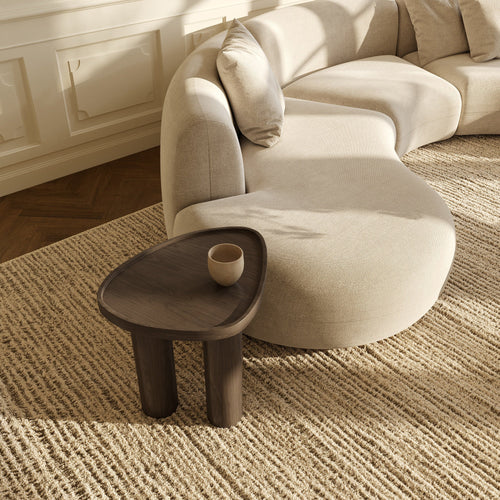 Premium Interiors - Bijzettafel LOEN - multiplex donker walnoot 54cm