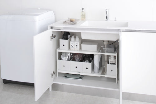 Yamazaki Keukenkast Organizer Uitschuifbaar - 2 niveaus - Tower - Wit