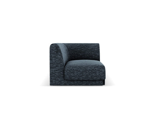 Micadoni Hoekmodule Miley chenille koningsblauw - 90x90x70cm