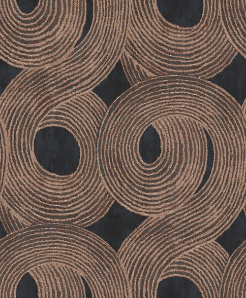 Masureel behang grafisch motief zwart - 53 cm x 10.05 m - 630854 - vtwonen shop