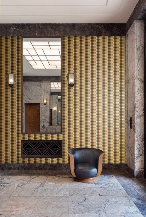 Masureel behang strepen geel - 70 cm x 10.05 m - 630531 - vtwonen shop