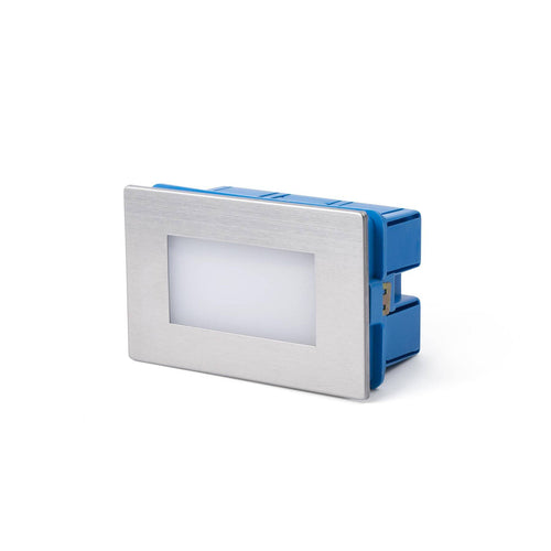Faro Gron - LED Outdoor Inbouw Wandlamp Mat Nikkel IP65