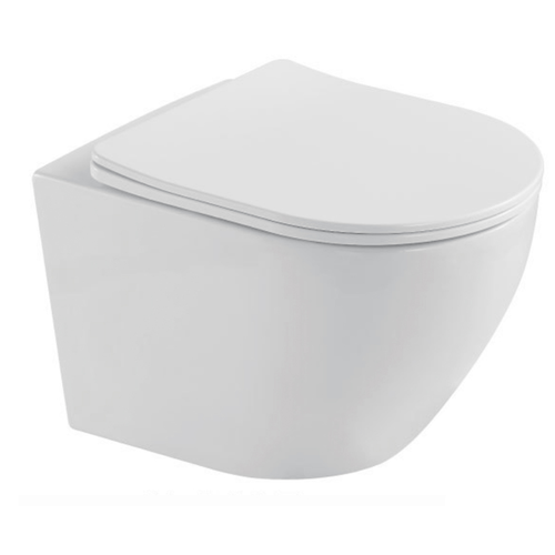 LOMAZOO hangtoilet Linea - rond - wit