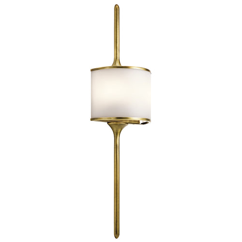 Elstead Mona - 2 Lichts Badkamer Wandlamp Messing IP44, G9