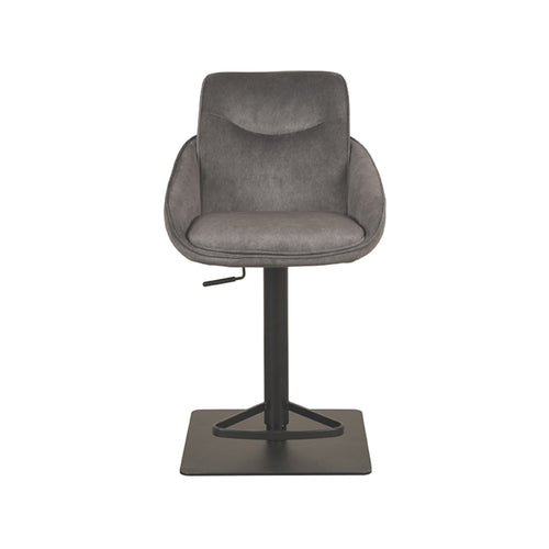 LABEL51 Barkruk Beauty - Antraciet Stof - Zithoogte 55–82cm - vtwonen shop