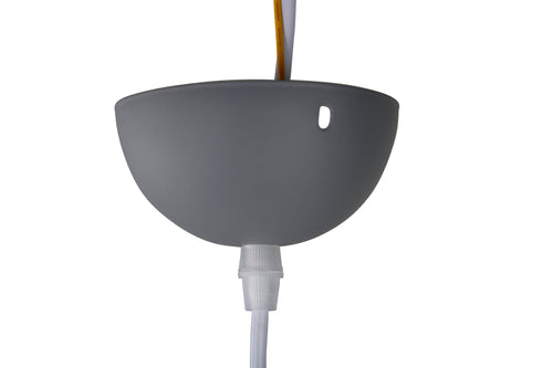 Rebellenclub Hanglamp Lion - grijs - Ø 16 cm