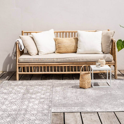 Buiten vloerkleed Sage - Grijs - dubbelzijdig - EVA Interior - 200 x 290 cm - vtwonen shop