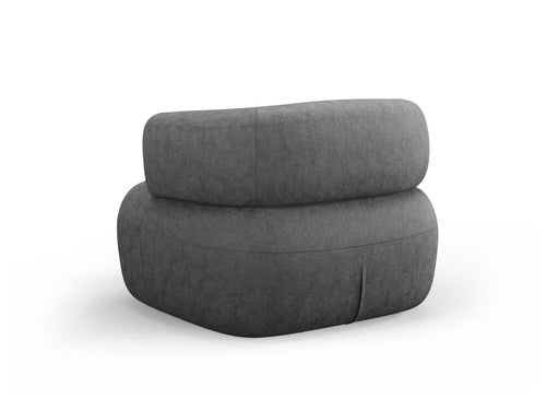 Micadoni Fauteuil Jenny chenille, donkergrijs - 88x90x73cm