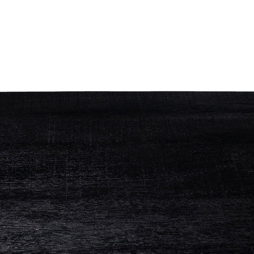 Giga Meubel Eettafel Barn - Zwart Mangohout Metaal - 300x100x78cm - vtwonen shop