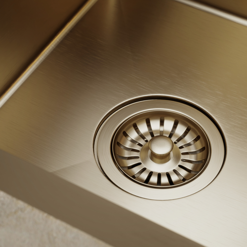 LOMAZOO Spoelbak Keuken Goud Lunara - 30 x 36 cm - RVS