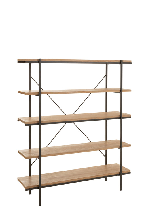 J-Line rek 5 Legplanken - hout/metaal - naturel - vtwonen shop